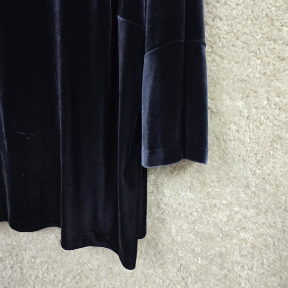 Talbots Shirt Women 3X Velvet Bell Sleeve Scoop Neck Stretch Whimsigoth READ - Picture 2 of 12